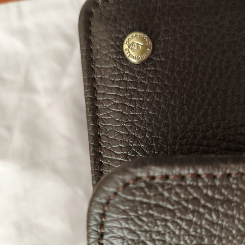 Bonendis leather shoulder bag, dark brown