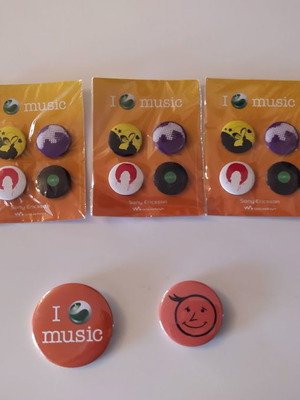 Pins Sony Ericsson νέα, πακέτο 21+1 με σετ και smile