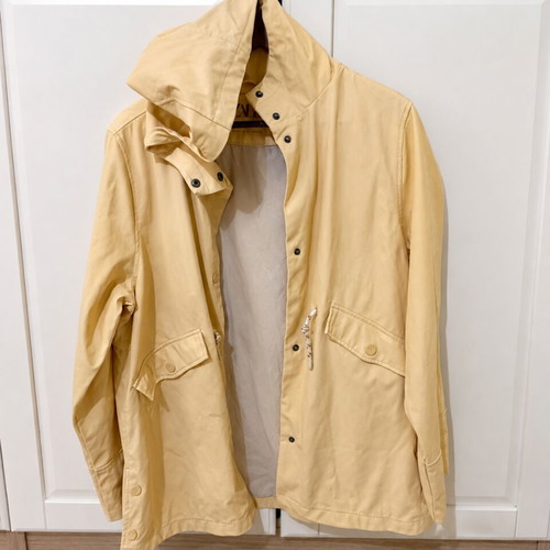 Zara hooded raincoat pale yellow, size 13–14 years, used