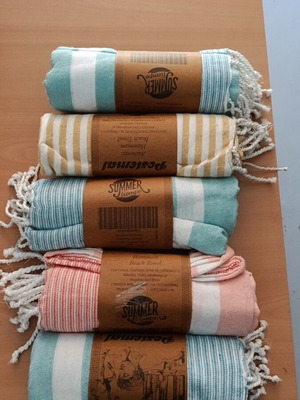 Cotton beach towels 180x90 cm
