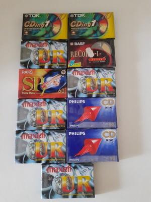 Sealed Cassette Tapes from Various Brands