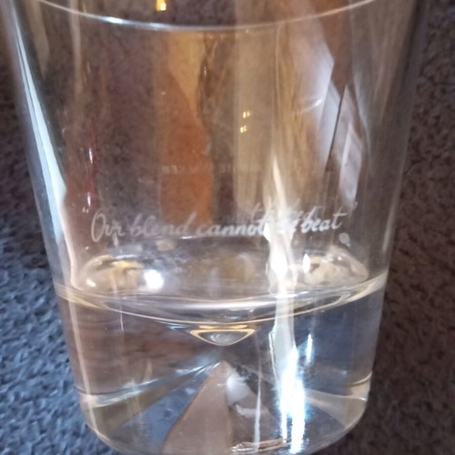 Johnnie Walker whiskey glass like new, collectible