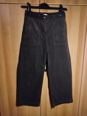 Κοτλέ παντελόνι Marks and Spencer καφέ σκούρο μέγεθος S like new