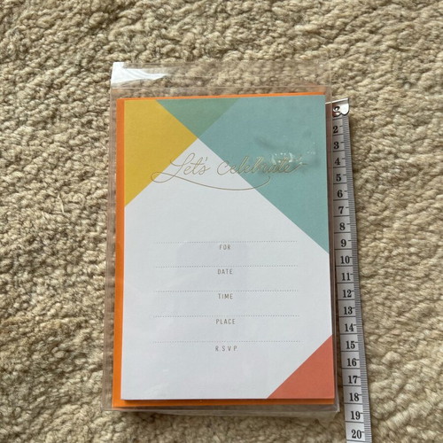 Hallmark invitations set of 14 with modern geometric design like new