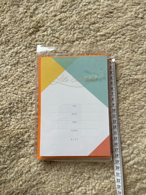 Hallmark invitations set of 14 with modern geometric design like new