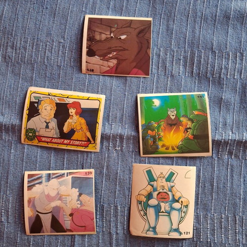 Teenage Mutant Ninja Turtles Stickers like new, set of 5 from Karouzel 1990