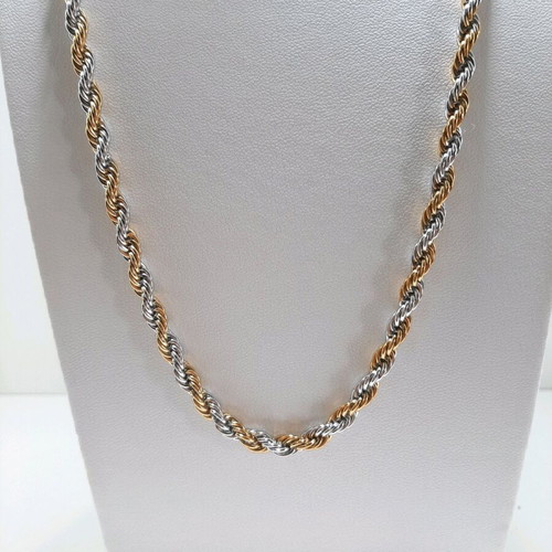 Bicolor unisex chain made of stainless steel