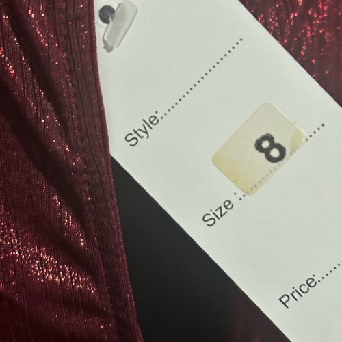 Metallic Red Dress New by Prague
