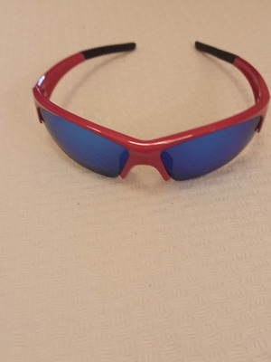 Uvex Blaze Sunglasses like new, red frame with blue mirror lenses