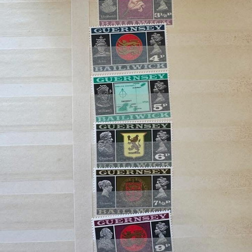 Stockbook A4 32 Pages with Guernsey Stamps like new