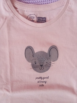 Little Kids pink T-shirt 5-6 years 116 cm
