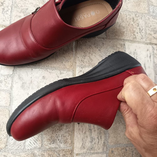 Women's Bordeaux shoes used, size 38, comfortable