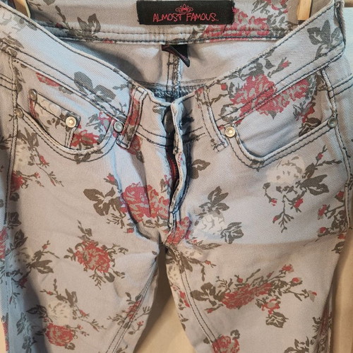Floral skinny jeans like new, multicolor, size XS