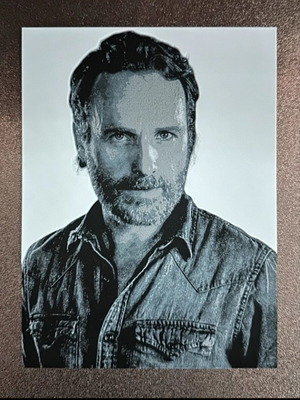 The Walking Dead Rick Grimes Plastic Canvas High Quality