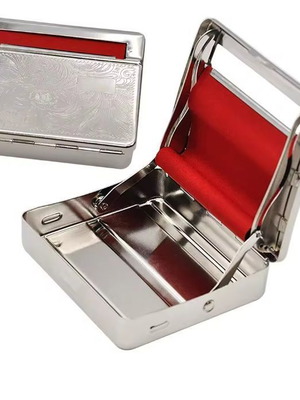 Rolling tobacco case with fabric cloth new, regular size