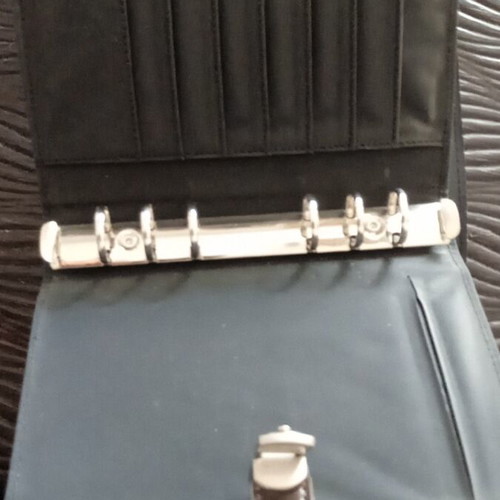 Leather diary folders used, pack of 3, 13x18 cm