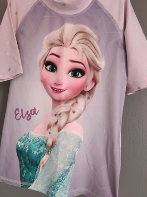 Αντηλιακή μπλούζα UV protect 6-8 ετών Frozen Elsa σαν καινούρια