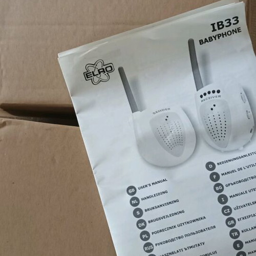 ELRO Kids Care Babyphone IB33 baby monitor system like new