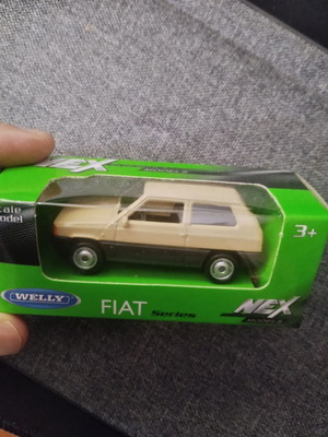 Welly NEX 1:64 Retro Beige Fiat Panda 141 Scale Model Toy Car new