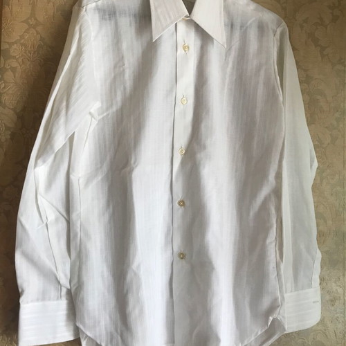 Elite women's shirt used, white striped, size 39 (M) retro