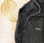 Polo backpack used, black, with multiple compartments