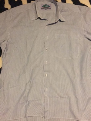 List women's shirt XL white and blue like new