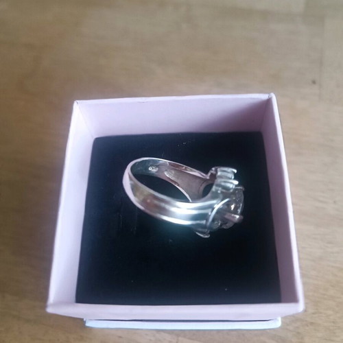 Silver ring 925 like new, impressive, diameter 1.8