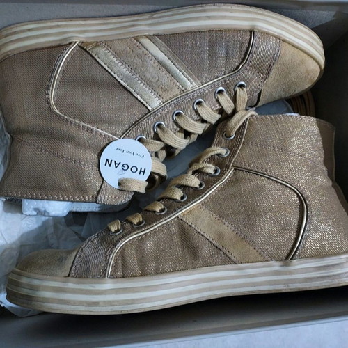 Hogan boots used beige gold, size 37
