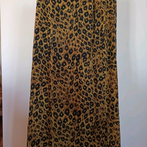 Long animal print wrap skirt new, size M, 100% viscose