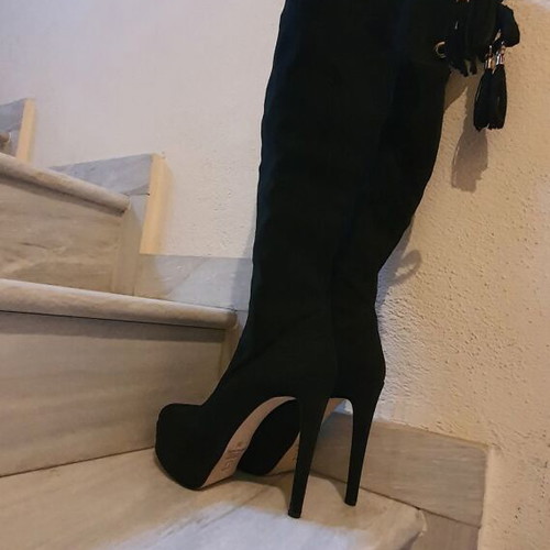 Makis Fardoulis tall boots new, size 36, black