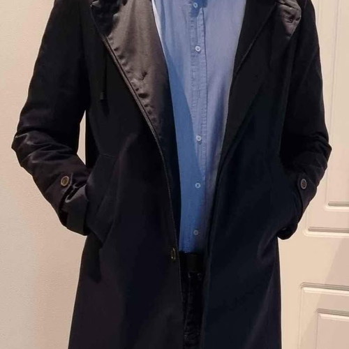 Alessandro Dell'Acqua trench coat like new, blue, size L