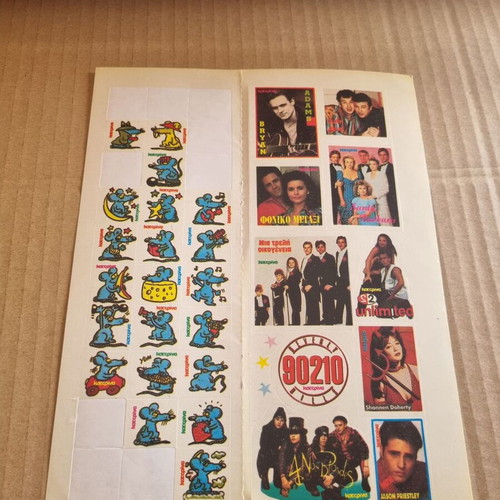 Katerina magazine stickers used, page 19, 1990s