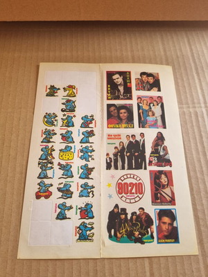 Katerina magazine stickers used, page 19, 1990s