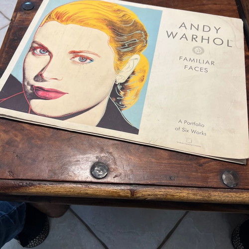 Andy Warhol Familiar Faces used, contains two of six works