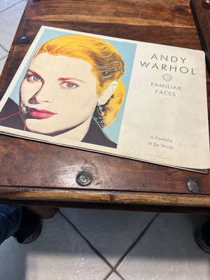 Andy Warhol Familiar Faces used, contains two of six works