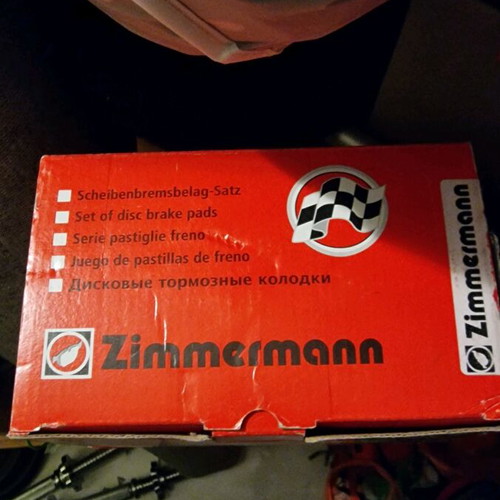 Zimmerman front brake pads for BMW and MINI, new