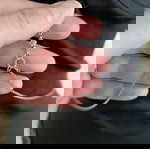  Ατσάλινη Αλυσίδα Σώματος με Swarovski κρύσταλλα , κούμπωμα καρδιά μπροστά με ζιργκόνια και αίματιτη