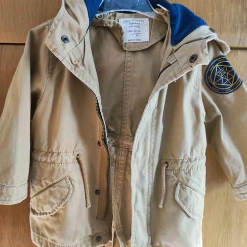 Zara Boy light parka jacket like new, cotton 86cm, 18-24 months