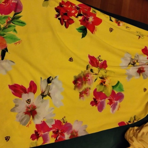 Ted Baker maxi dress yellow floral for girls size 8-9 years