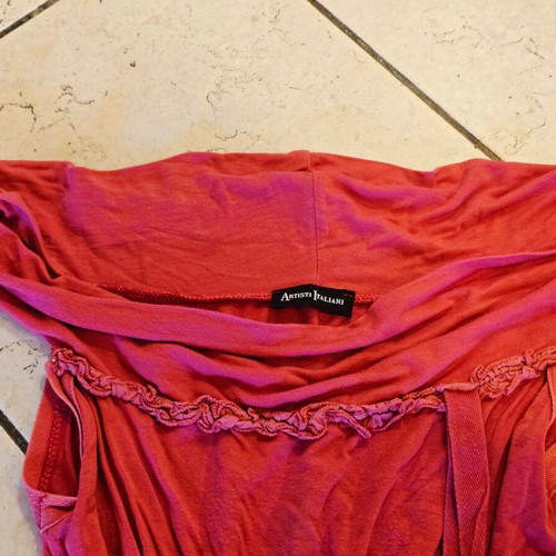 Artisti Italiani dress like new, red and pink, sizes S M