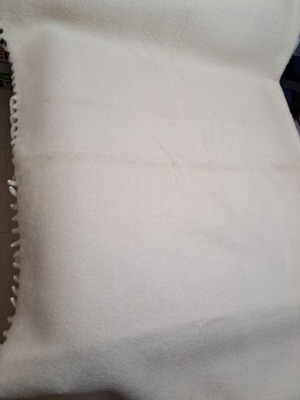 Wool Velentza blanket like new, cream white, 180x220cm