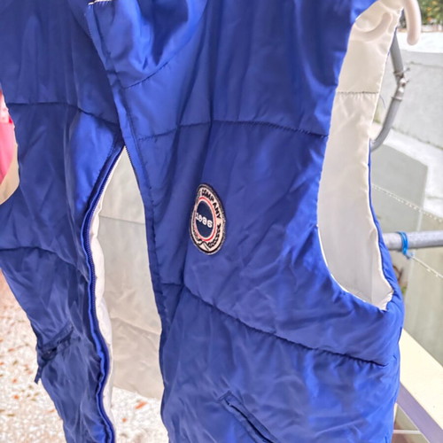 Unisex sleeveless jacket used, electric blue, size S