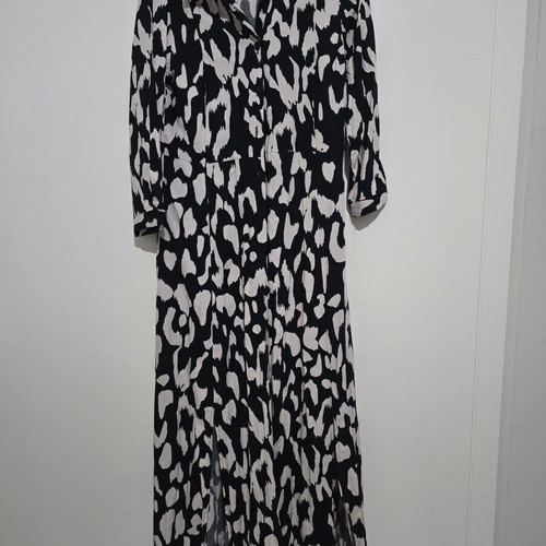Mango dress new, black and beige, size S