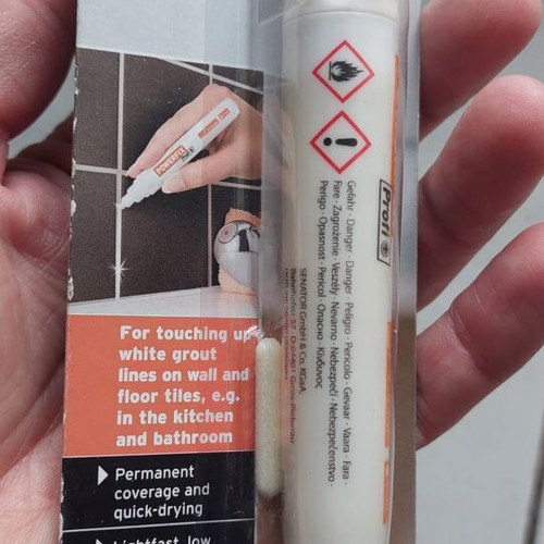 Grout pen white color new in packaging