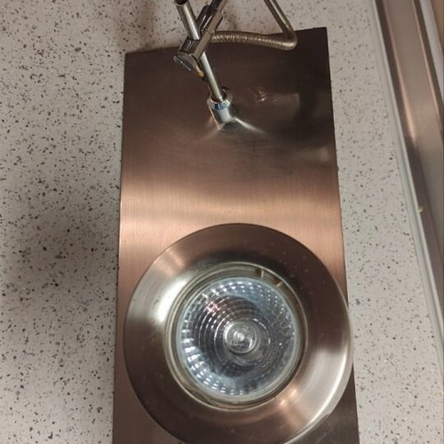 Ceiling light used with adjustable spotlights
