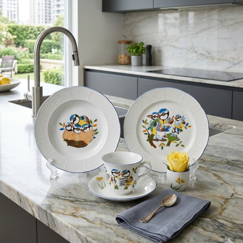 Thun Chechnya children's 5-piece porcelain dinner set