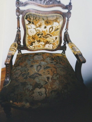 Antique wooden living room furniture used, Istanbul early 20th century