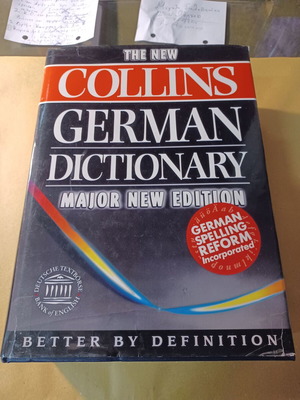 The New Collins German Dictionary σκληρόδετο, σαν καινούργιο