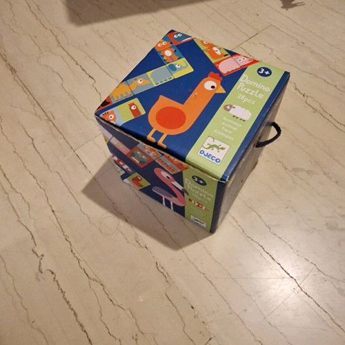 Domino by Djeco like new, board game with animals and numbers
