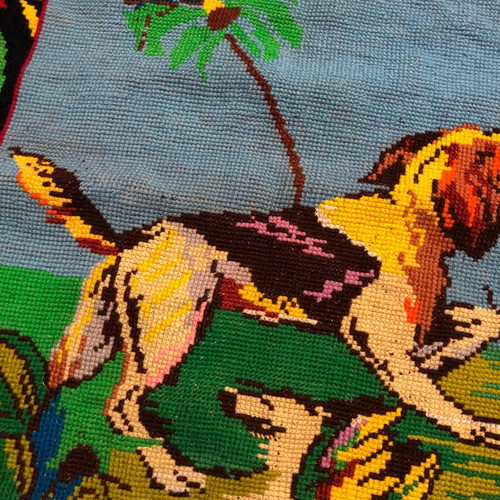 Handmade wall band old used with hunting theme